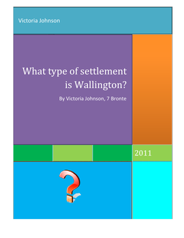 What Type of Settlement Is Wallington? by Victoria Johnson, 7 Bronte