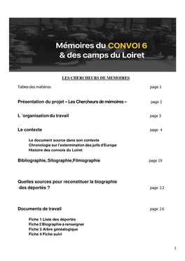 Convois Du Loiret- Carnet De Travail