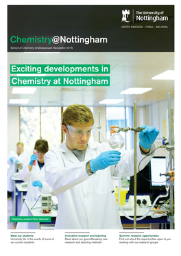 Chemistry@Nottingham School of Chemistry Undergraduate Newsletter 2015