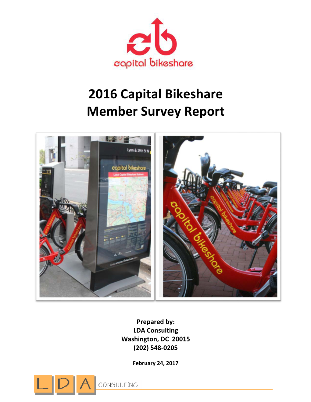 2016 Capital Bikeshare Member Survey Report