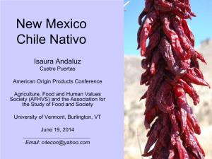 New Mexico Chile Nativo