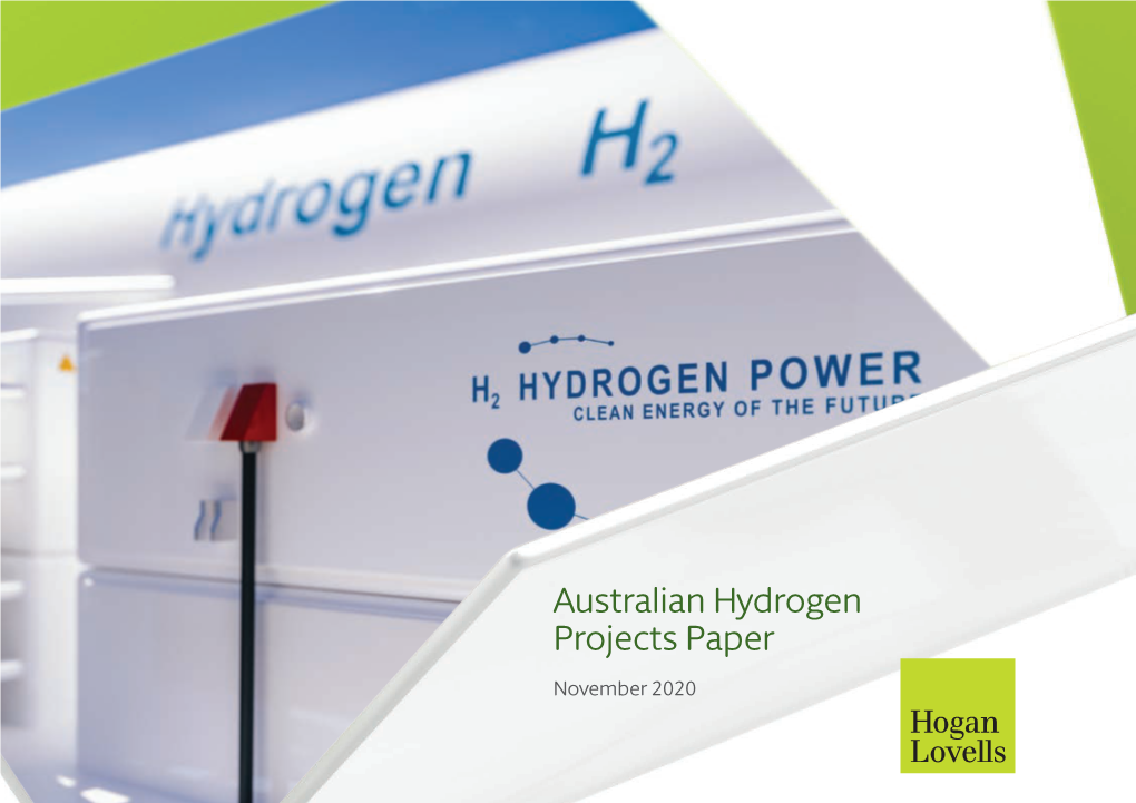 Australian Hydrogen Projects Paper