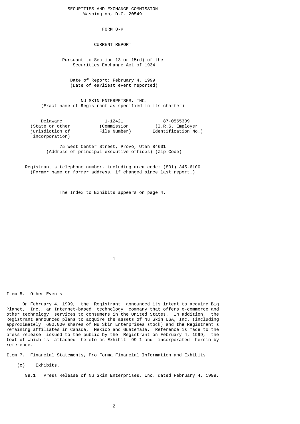 SECURITIES and EXCHANGE COMMISSION Washington, D.C. 20549 FORM 8-K CURRENT REPORT Pursuant to Section 13 Or 15(D) of the Securit