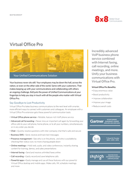 Virtual Office Pro Datasheet