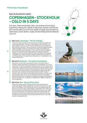 Copenhagen – Stockholm – Oslo in 5 Days