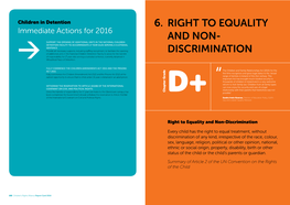 Right to Equality and Non- Discrimination 6