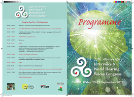 2012 World Congress Programme