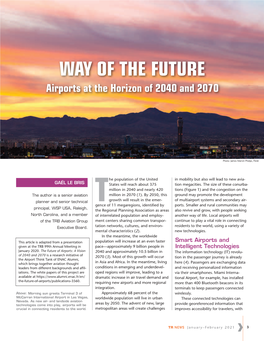 WAY of the FUTURE Airports at the Horizon of 2040 and 2070