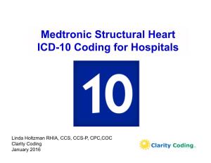 Medtronic Structural Heart ICD-10 Coding for Hospitals
