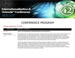 Conference Program