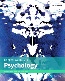 Edexcel GCSE (9–1) Psychology Christine Brain Anna Cave Karren Smith