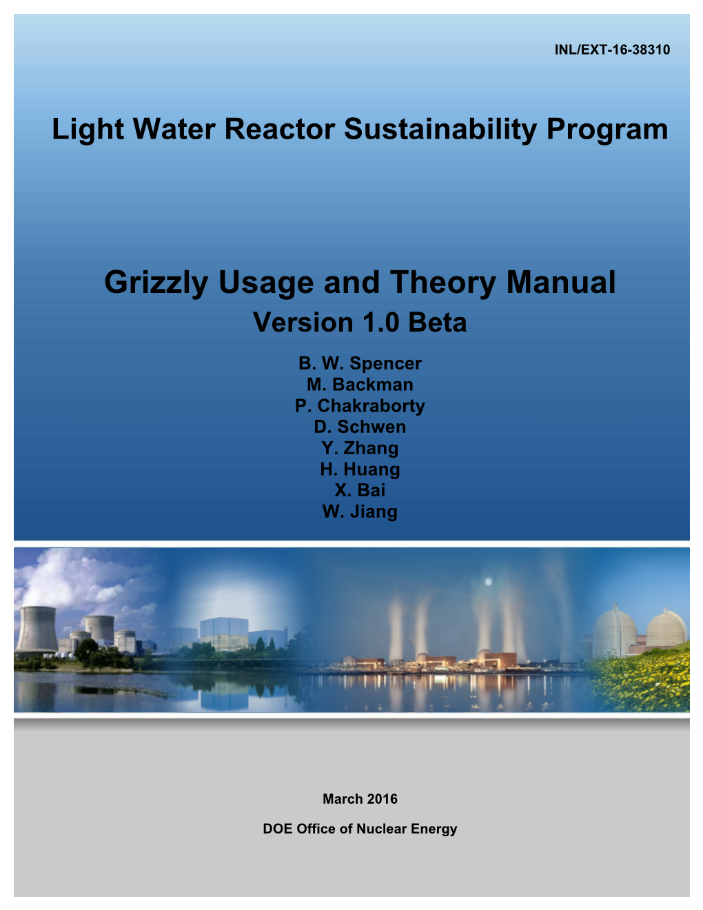 Grizzly Usage and Theory Manual Version 1.0 Beta