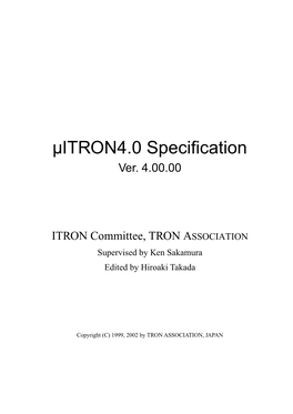 Μitron4.0 Specification (Ver