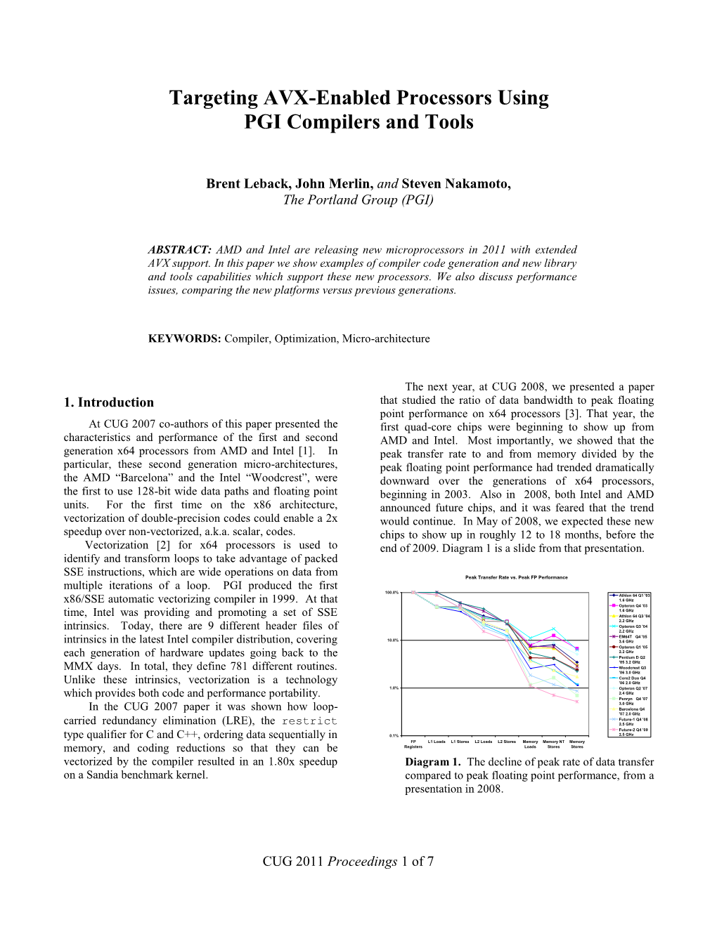 Targeting AVX-Enabled Processors Using PGI Compilers and Tools