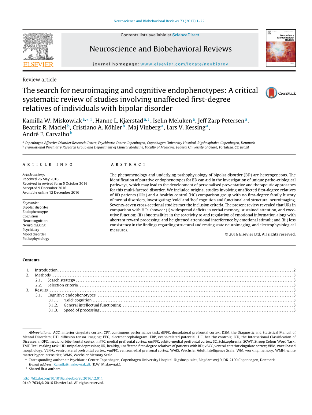 The Search for Neuroimaging and Cognitive Endophenotypes: a Critical