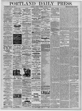 Portland Daily Press: October 29, 1878