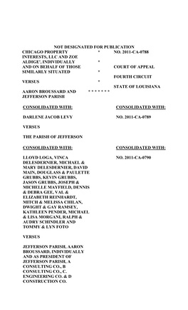 Document Generated from the Louisiana Court of Appeal, Fourth