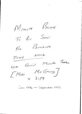 Conservators Minutes 1994 – 1999