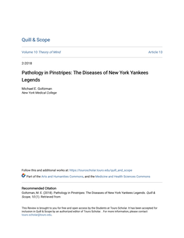 The Diseases of New York Yankees Legends