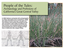 People of the Tules: Archaeology and Prehistory of California's Great Central Valley