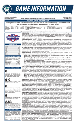 04.04.16 Game Notes.Indd