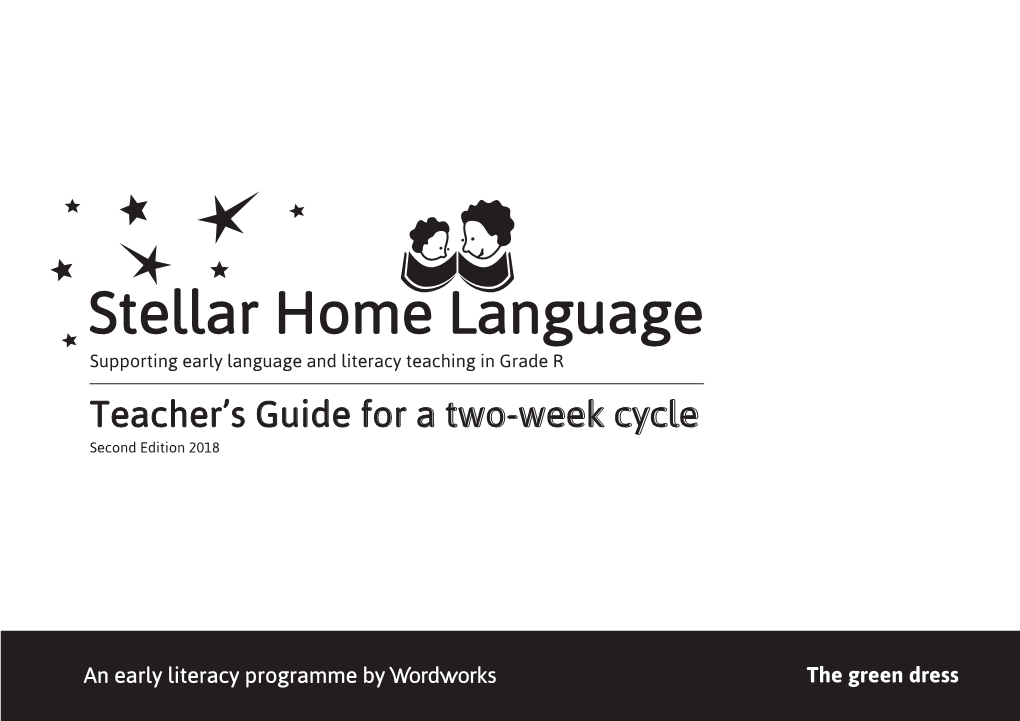 Teacher's Guide for a Two-Week Cycle