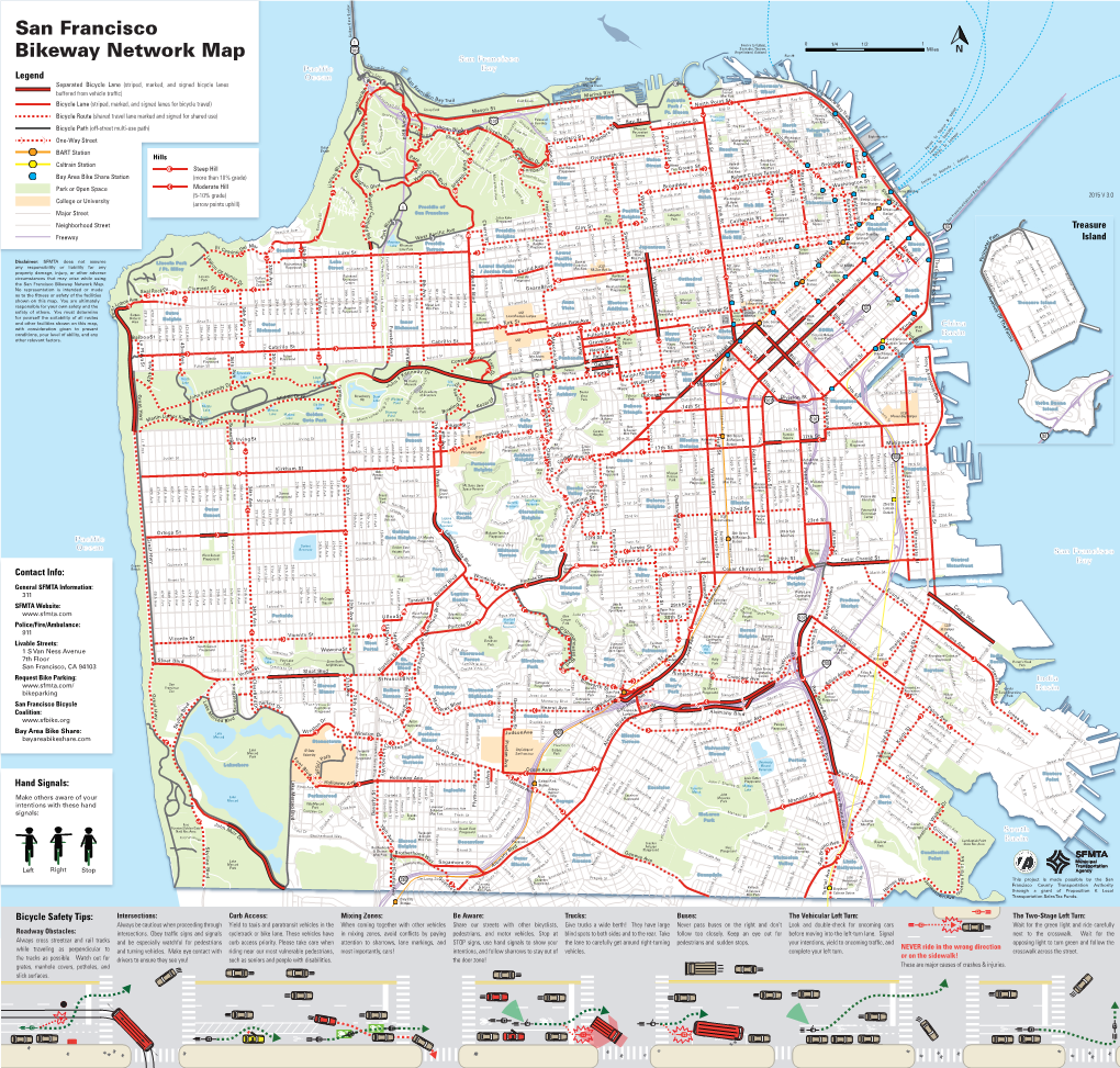 San Francisco Bikeway Network Map
