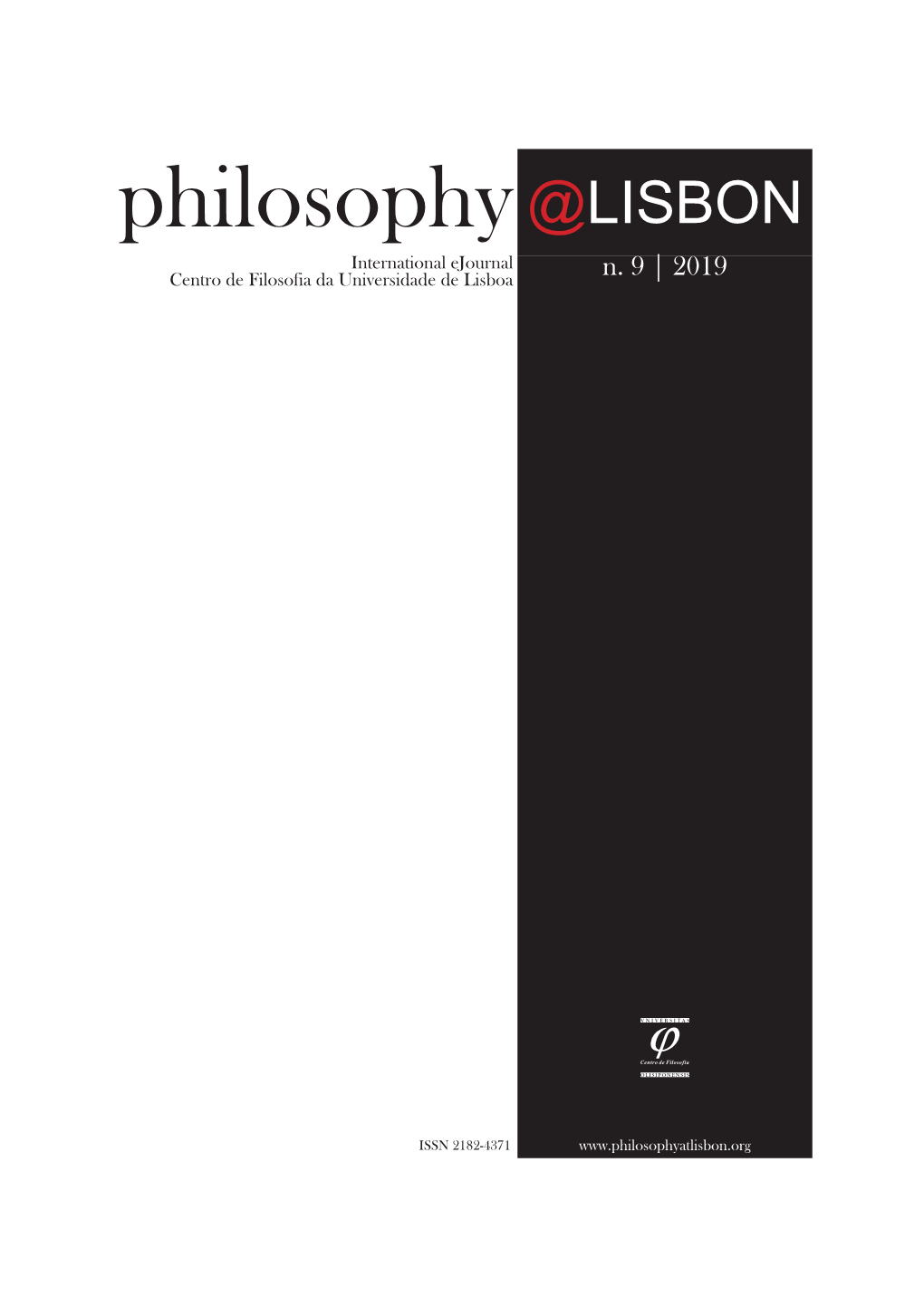 Philosophy@LISBON Presents a Wide Range of Themes
