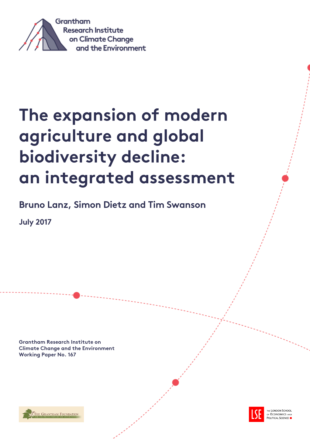 The Expansion of Modern Agriculture and Global Biodiversity Decline: an Integrated Assessment