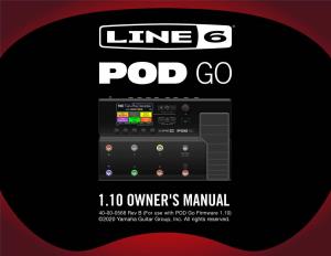 Line 6 POD Go Owner's Manual