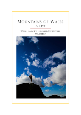 Mountains of Wales a L Ist