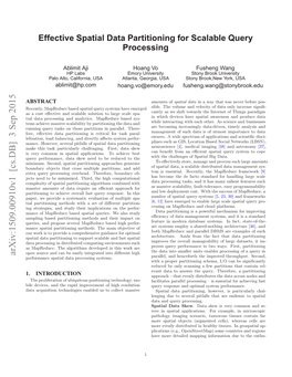 Effective Spatial Data Partitioning for Scalable Query Processing