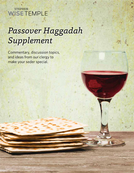 Wise Haggadah Supplement