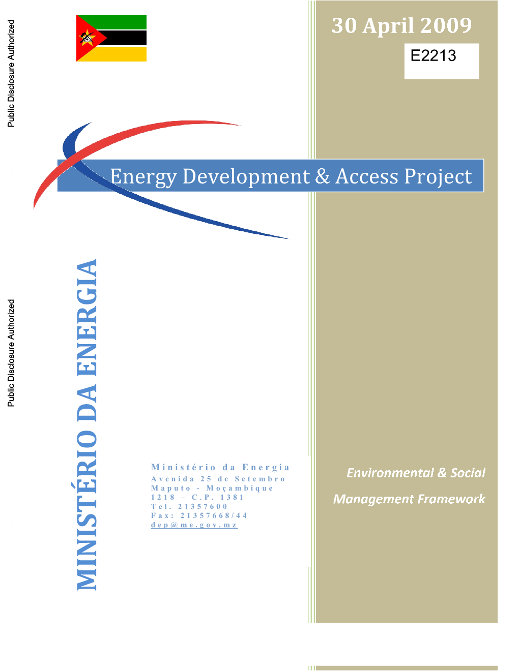 Potential Social Environmental Impacts Esmf