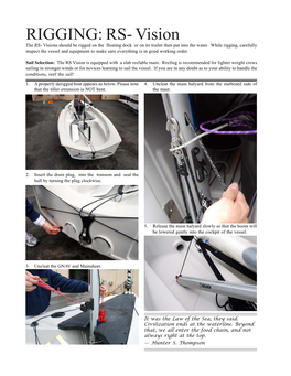 Sailing II RS Vision Rigging