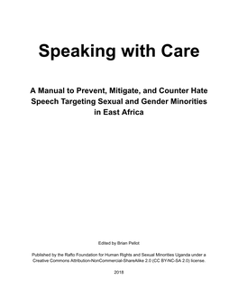 Speaking with Care