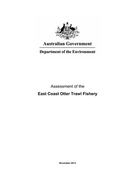 Assessment of Queensland East Coast Otter Trawl Fishery (PDF