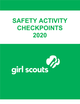Safety Activity Checkpoints 2020