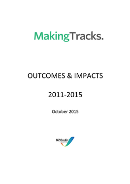 Outcomes & Impacts 2011-2015