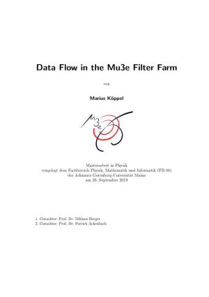 Data Flow in the Mu3e Filter Farm