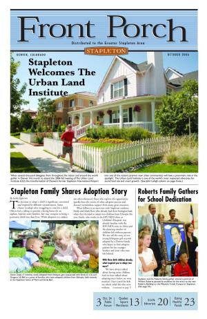 Stapleton Welcomes the Urban Land Institute