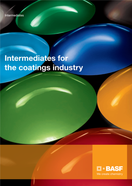 BASF Intermediates for Coatings Industry