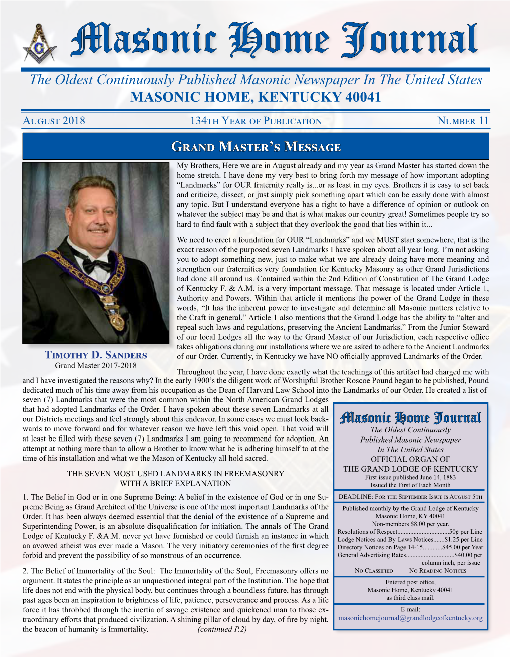 Masonic Home Journal