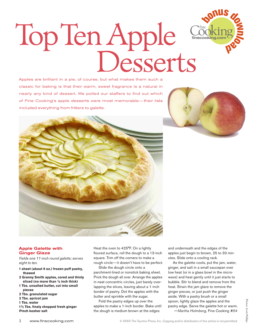 Top Ten Apple Desserts