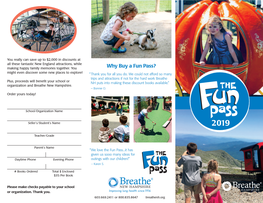 2019 Fun Pass Fundraisier Brochure