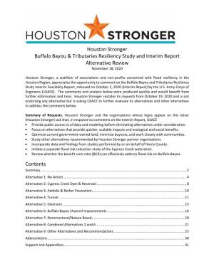 Houston Stronger Buffalo Bayou & Tributaries Resiliency Study And