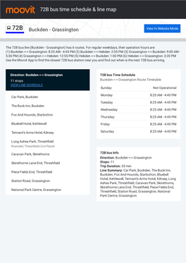 72B Bus Time Schedule & Line Route