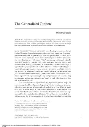 The Generalized Tonnetz