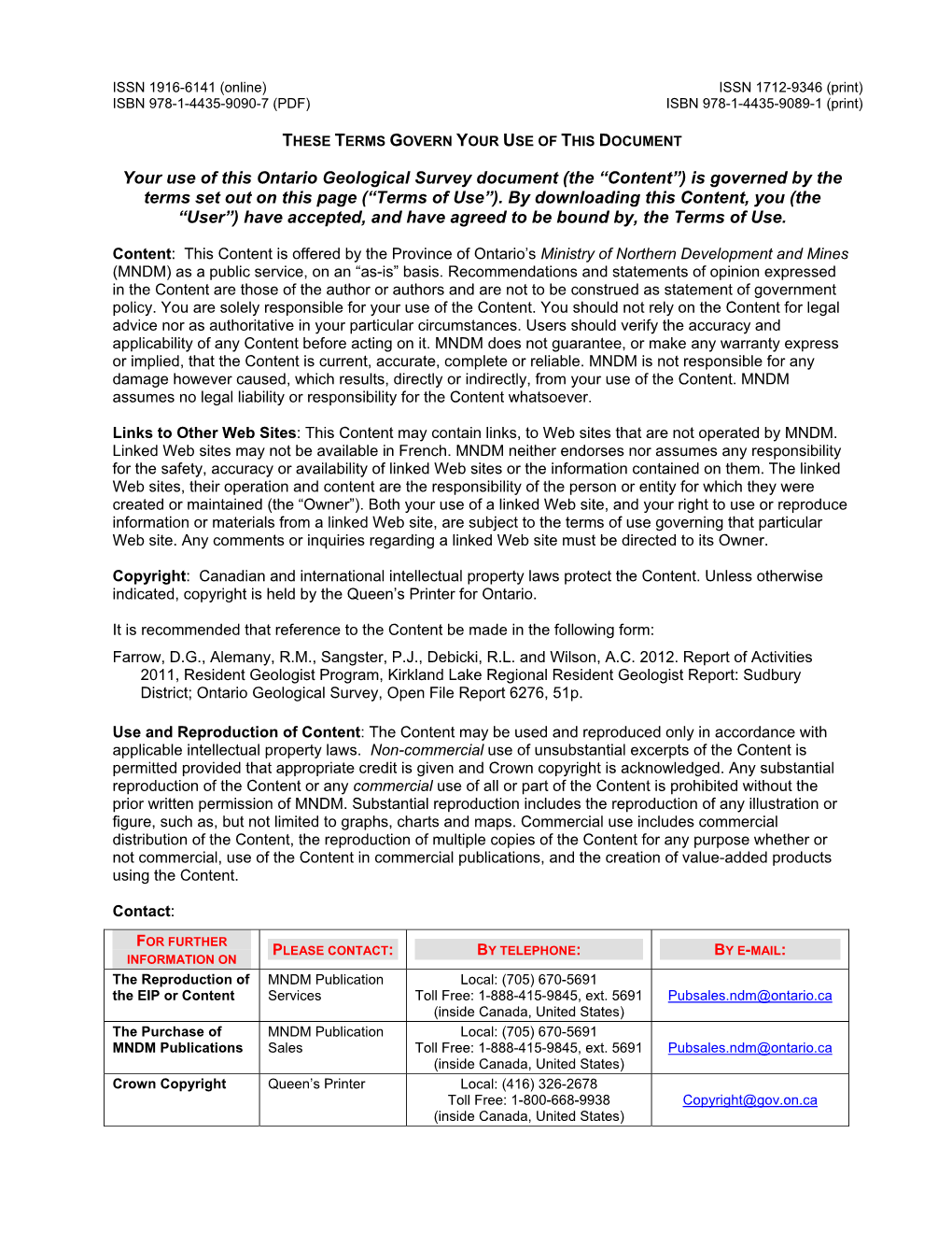 Sudbury District; Ontario Geological Survey, Open File Report 6276, 51P