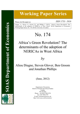 174. Africa's Green Revolution?